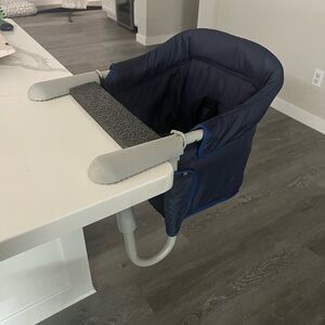 Navy Blue Hook-On High Chair